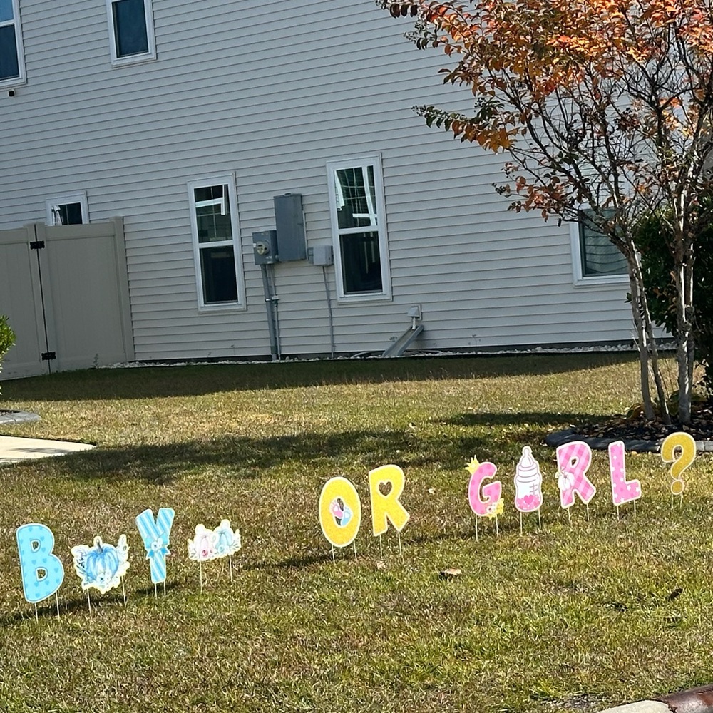 Gender Reveal Yard Sign